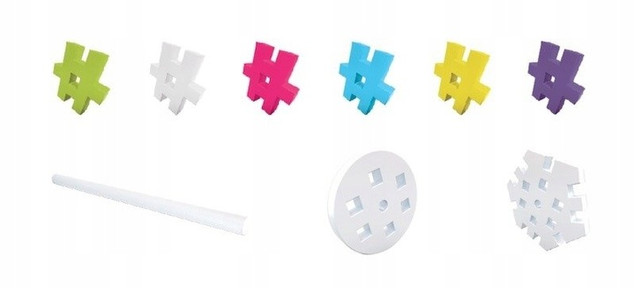 Meli Basic Constructor Pink - klocki konstrukcyjne 400 elementów