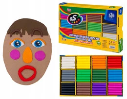 Plastelina 12 kolorów, 180 szt., zestaw uzupełniający | Astra