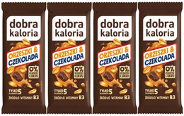 4x Zdrowy Fit Baton CZEKOLADA Orzeszki Bez Cukru Dobra Kaloria