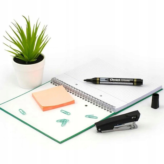 Marker permanentny, okrągły, czarny N850 | Pentel