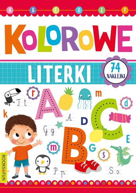 Kolorowe Literki + Naklejki BooksAndFun
