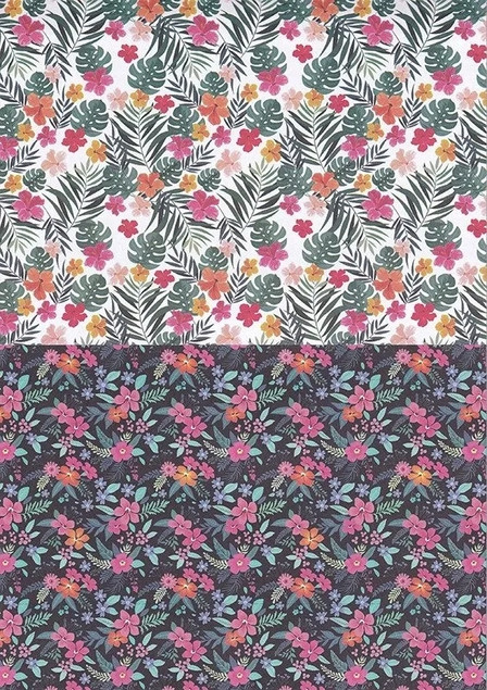 Blok z motywami Flowers A4/15K 80g HAPPY COLOR