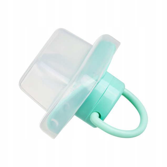 AKUKU Smoczek USPOKAJAJĄCY SILIKONOWY Symetryczny DINO Zielony 6-12m+