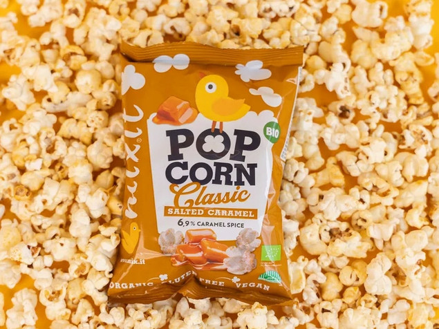 MIXIT Duży BIO Popcorn SŁONY KARMEL 75g