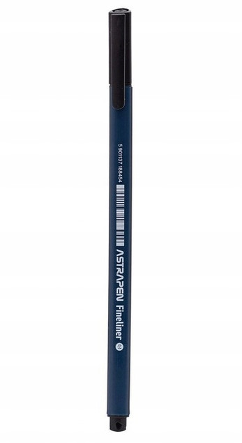 Cienkopisy trójkątne 0,4mm 4 kolory ASTRA