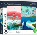 PUZZLE 500 UFT WODA MORZE OCEAN WYSPA PLAŻA