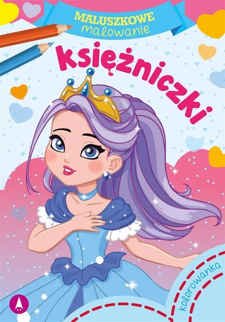 MALOWANKI KOLOROWANKI Z NAKLEJKAMI MALUSZKOWE MALOWANIE KSIĘŻNICZKI