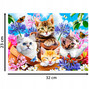 Puzzle 120 Układanka Koty KOTKI Motyl Kwiaty Zwierzęta Kocięta 6+ Castor