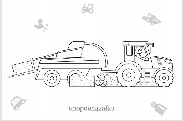 Maluszkowe malowanie. Pojazdy na wsi