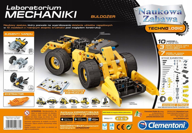 Laboratorium Mechaniki Buldożer Clementoni  50633