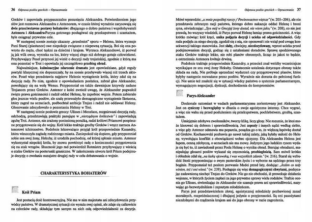 Odprawa posłów greckich lektury z opracowaniem 