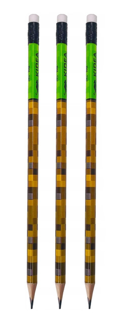 Ołówek trójkątny z gumką z nadrukiem A Kidea cena za 1 szt