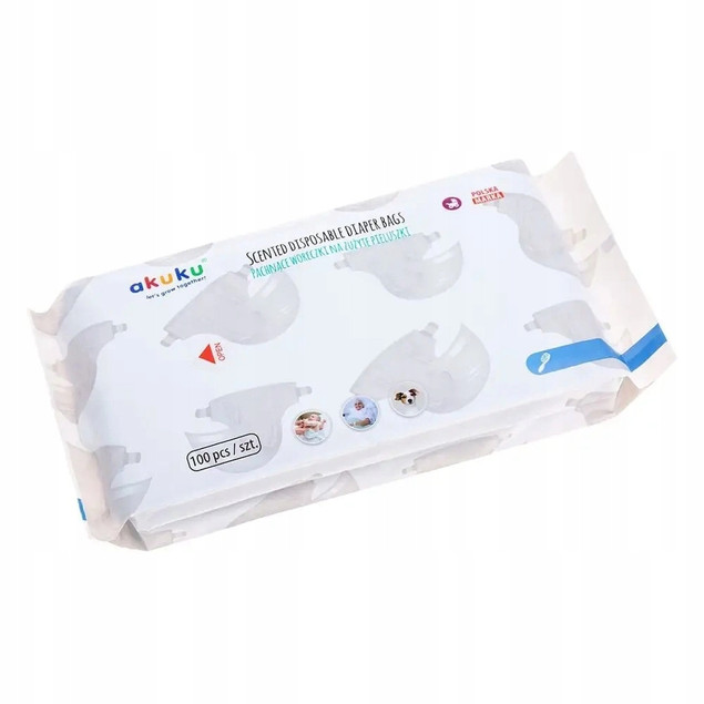 AKUKU PACHNĄCE WORECZKI NA ZUŻYTE PIELUSZKI x100