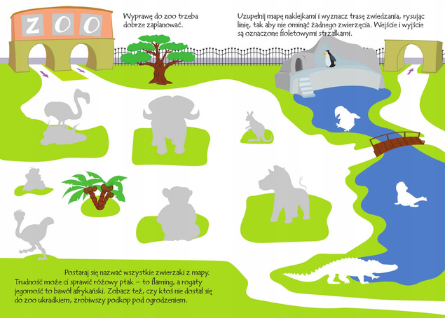 Akademia 4-Latka Czterolatka ZOO + Ponad 80 Naklejek Gorzkowska-Parnas SBM