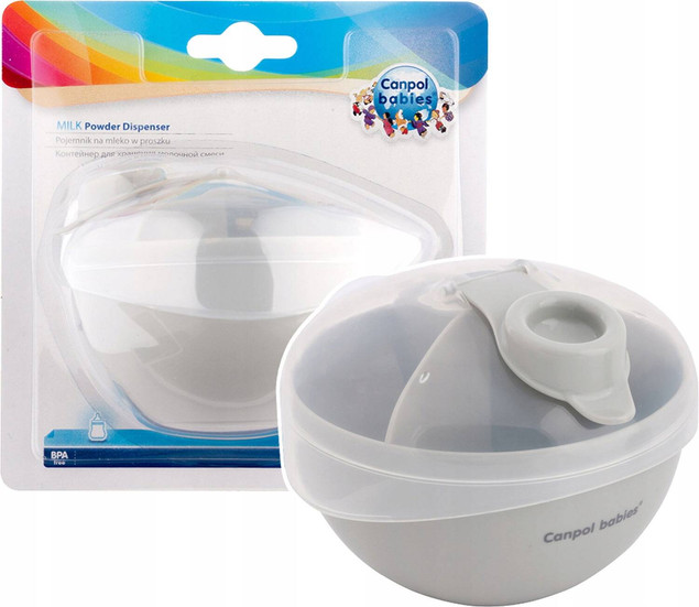 Canpol babies pojemnik na mleko w proszku szary