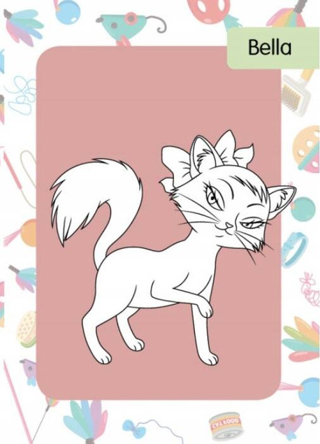 Kolorowanka z tatuażami. Kotki