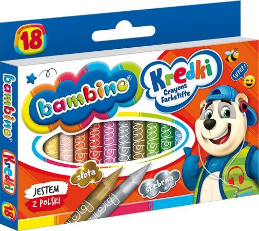 Kredki 18kol Bambino p8. MAJEWSKI