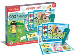 CLEMENTONI MÓWIĄCE PIÓRO GRA EDUKACYJNA 500 PYTAŃ