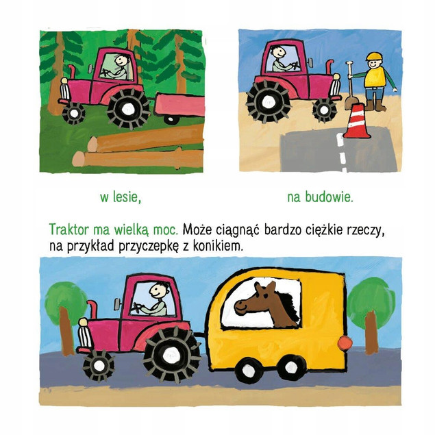 Kicia Kocia na traktorze