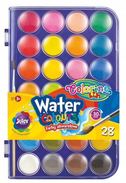 Colorino Kids Farby akwarelowe 28 kolorów