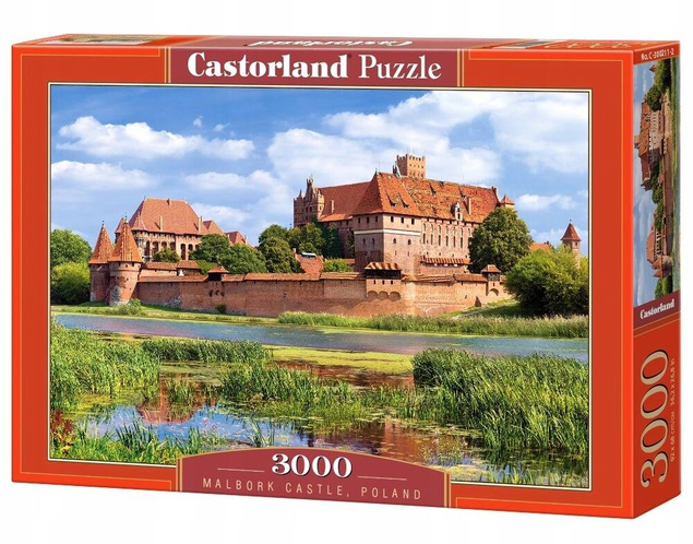 Puzzle 3000 Układanka Krajobraz Widok Zamek MALBORK Polska Rzeka 9+ Castor