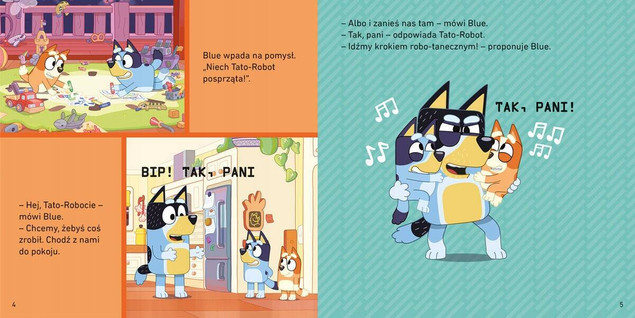 Blue Bluey Tato-Robot Moja Czytanka 3+ HarperKids