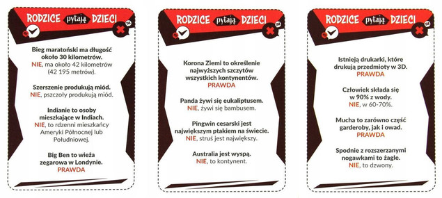 Dzieci kontra Rodzice. Prawda czy Fałsz?