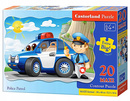 Puzzle 20 Maxi Układanka Auto POLICJA Samochód Policyjny Patrol 4+ Castor