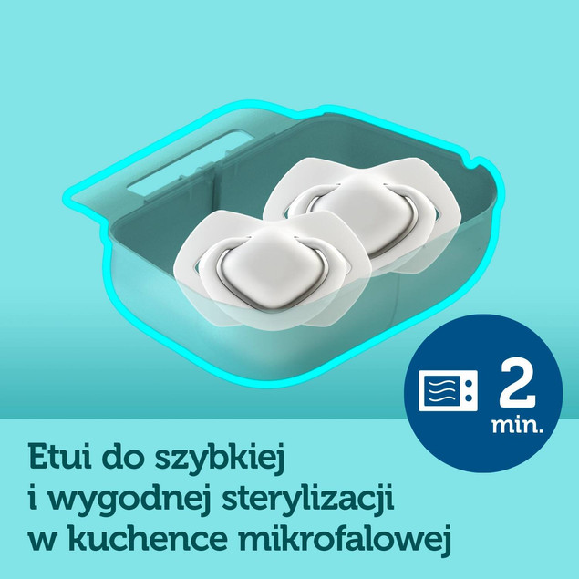 Canpol babies Smoczek silikonowy 0-6 m symetryczny ROYAL BABY 2szt.