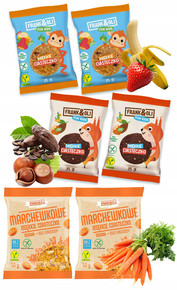 Frank&Oli For Kids Dla Dzieci Miękkie Ciasteczko MIX SMAKÓW 35g x6