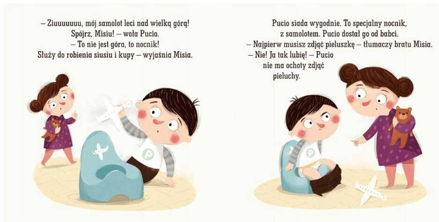 Pucio chce siusiu. Czyli pożegnanie pieluszki | M. Kustra | Nasza Księgarnia