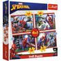 Trefl Puzzle 4w1 Bohaterski Spider-Man 34384 