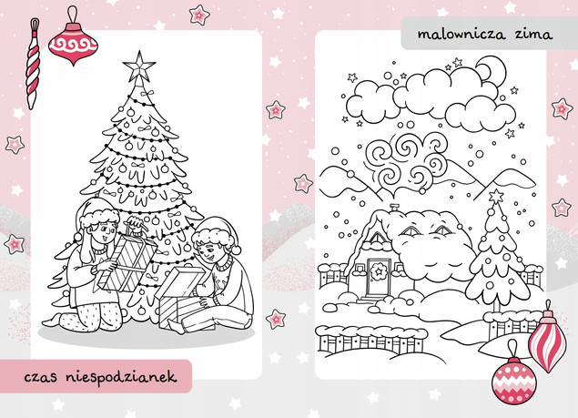 Malowanki z Mikołajem. Bombka