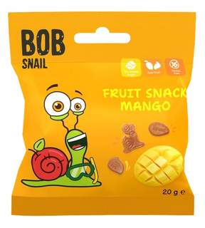 BOB SNAIL Żelki Owocowe MANGO Bez Dodatku Cukru 20g