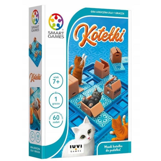 Kotełki Gra Logiczna Koty W Pudełkach Układanka Łamigłówka 7+ Smart Games