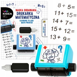 Drukarka Matematyczna Szkolna Nauka DODAWANIA Dodawanie Zabawa Kidea