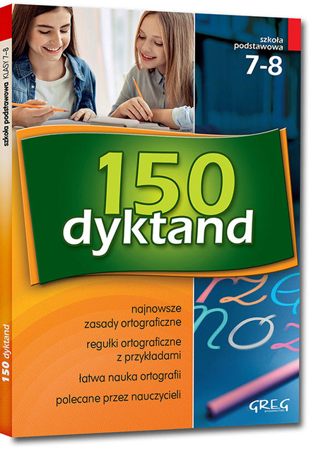 Nowe Dyktanda Klasy 7-8 + Mini Słowniczek + Tablice JĘZYK POLSKI Literatura