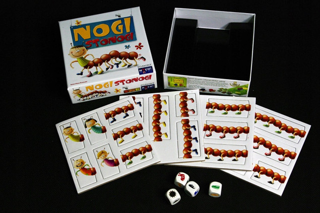 Nogi Stonogi Gra Planszowa Liczenie i Nauka Kolorów 4+ Egmont 2596