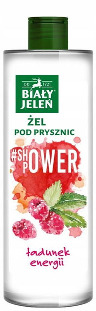 BIAŁY JELEŃ Żel Pod Prysznic NATURALNY Hipoalergiczny + MALINA + JABŁKO