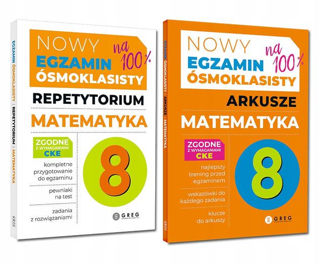 Egzamin ósmoklasisty KOMPLET matematyka GREG