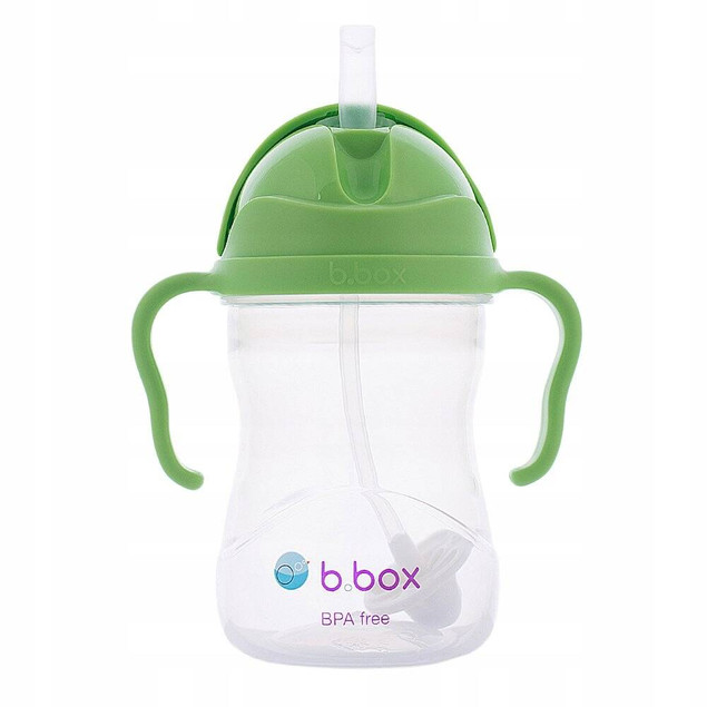 Kubek Niekapek Z Obciążoną Słomką JABŁKOWY 6M+ 240 ml B.Box