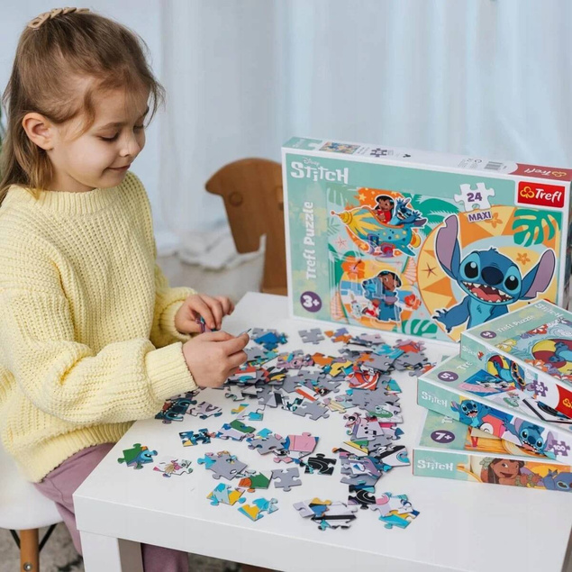 Puzzle 24 Maxi Układanka LILO I STITCH Wesoły Dzień Disney 3+ Trefl