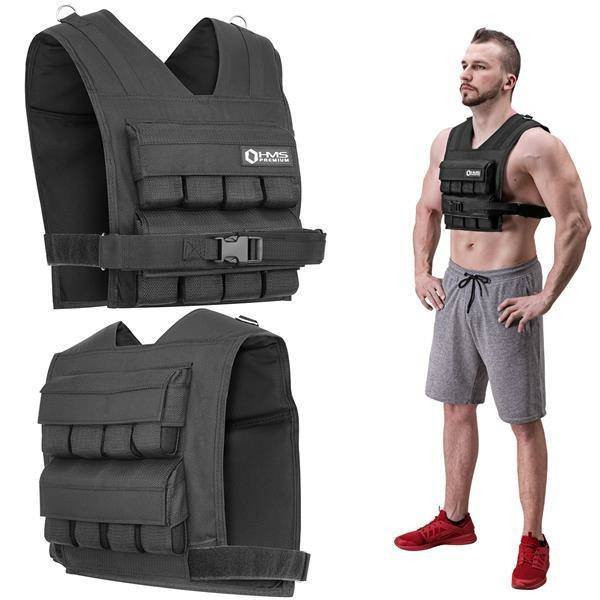 KTO16 KAMIZELKA TRENINGOWA Z OBCIĄŻENIEM 16 KG HMS PREMIUM