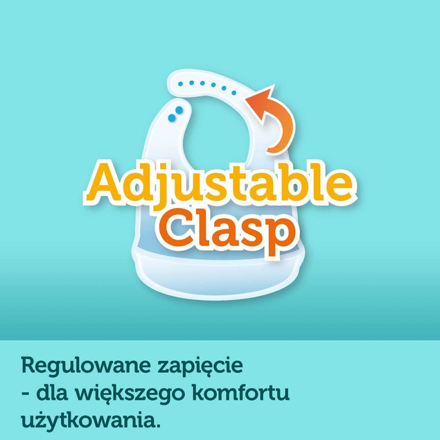 CANPOL Śliniaczek Śliniak Sylikonowy Z Kieszonką MIŚ Misie Niebieski 74/027