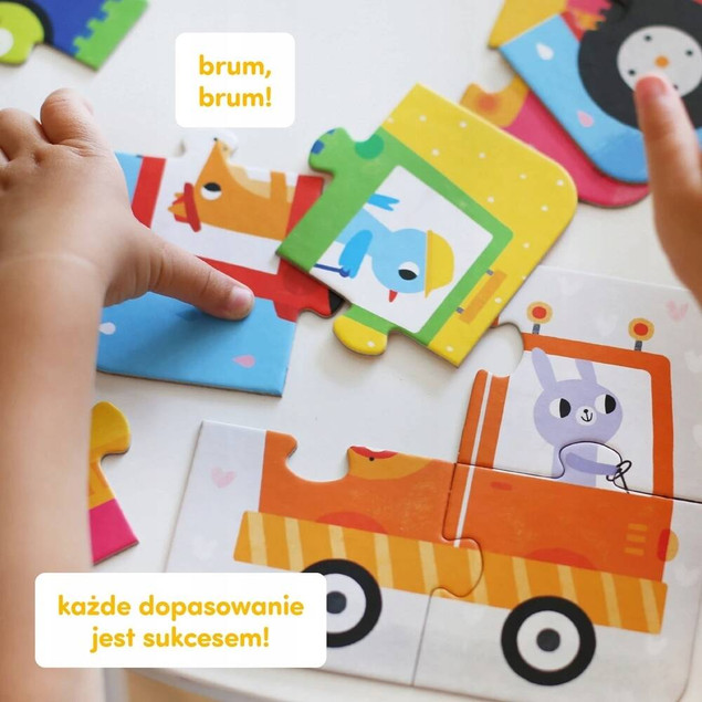 CZUCZU Puzzle Układam Pojazdy 2+