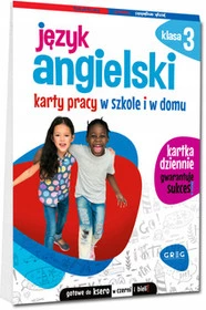 Język angielski Karty pracy w szkole i w domu kl 3