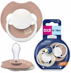 LOVI Smoczek Silikonowy DYNAMICZNY Prime Blush Glow Prime 0-6M+ 34/436