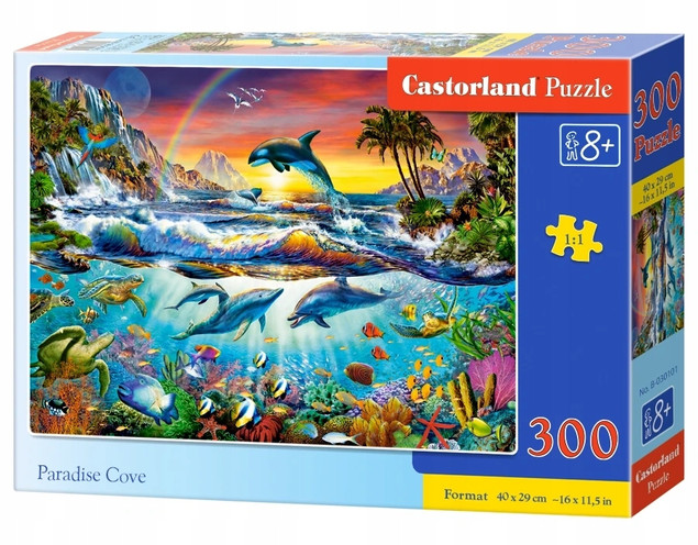 PUZZLE UKŁADANKA PODWODNY RAJ 8+ 300 EL CASTOR