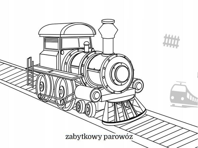Pociągi. Maluszkowe malowanie