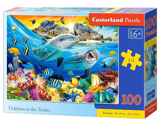 Puzzle 100 Dolphins in the Tropics CASTOR